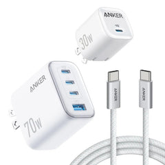 Anker - Anker 70W/30W Wall Charger Bundle (A Grade)