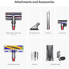 Dyson - Dyson V15 Detect Plus Cordless Vacuum – 240AW, Illumination, 3 Power Modes, Up to 60 Minutes Runtime