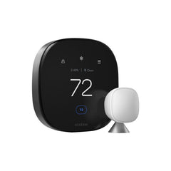 Ecobee - ecobee Smart Thermostat Premium with Smart Sensor and Air Quality Monitor (EB - STATE6P - 01) Programmable Wifi Thermostat - Works with Siri, Alexa, Google Assistant