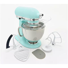 KitchenAid - KitchenAid 5 - qt Artisan Stand Mixer w/ Pastry Beater and Flex Edge - Ice Blue