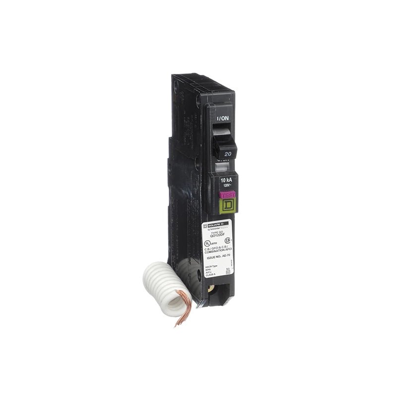 Square D - Square D QO120GFI Qwik - Gard Ground - Fault Circuit Breaker – 20 Amp, 120V, Single - Pole