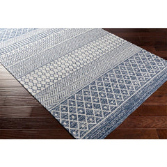 Surya - Surya La Casa Area Rug – Moroccan Design, Stain Resistant, No Pile - Navy
