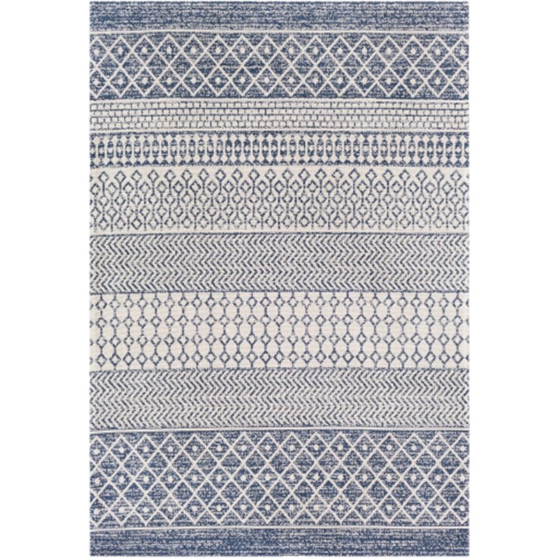 Surya - Surya La Casa Area Rug – Moroccan Design, Stain Resistant, No Pile - Navy