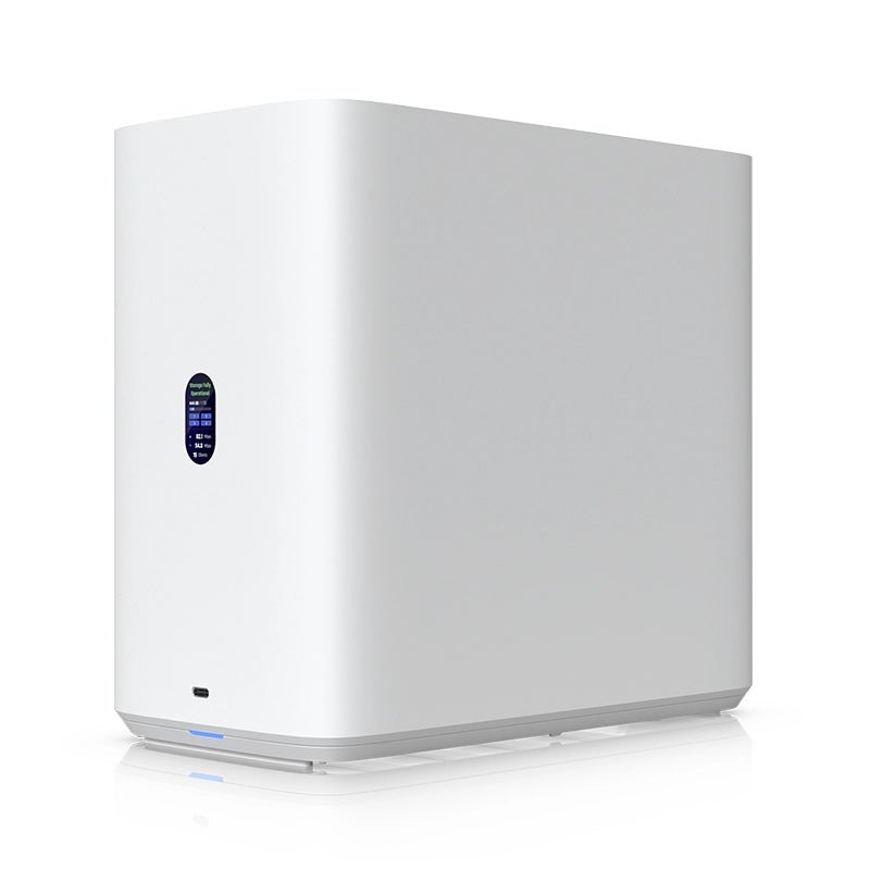 Ubiquiti - Ubiquiti UniFi NAS 4 (UNAS - 4 - W) – Desktop Network Attached Storage with NVMe Cache