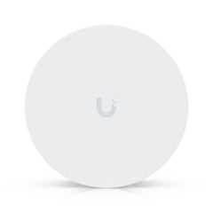 Top view of the white Ubiquiti UP-AirQuality vape detection and air quality sensor