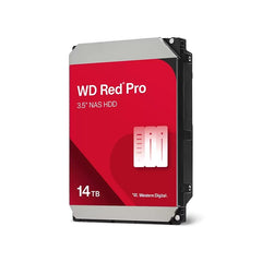 Western Digital - Western Digital 14TB WD Red Pro NAS Internal Hard Drive HDD - 7200 RPM, SATA 6 Gb/s, CMR, 512 MB Cache, 3.5'' - WD142KFGX