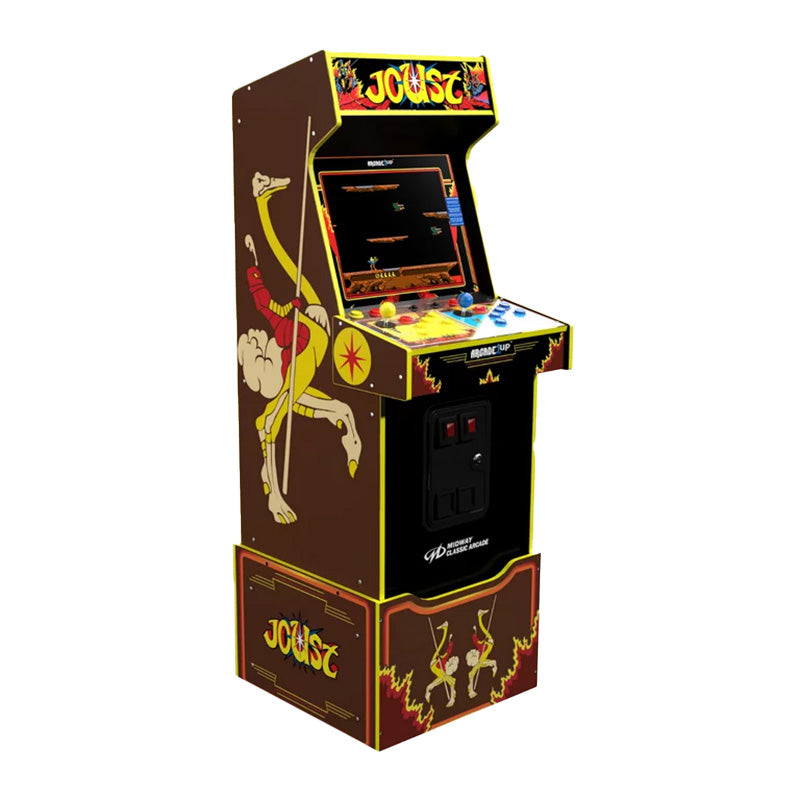 Arcade1Up Joust 14-IN-1 Midway Legacy Edition Arcade with Licensed Riser and Light-Up Marquee