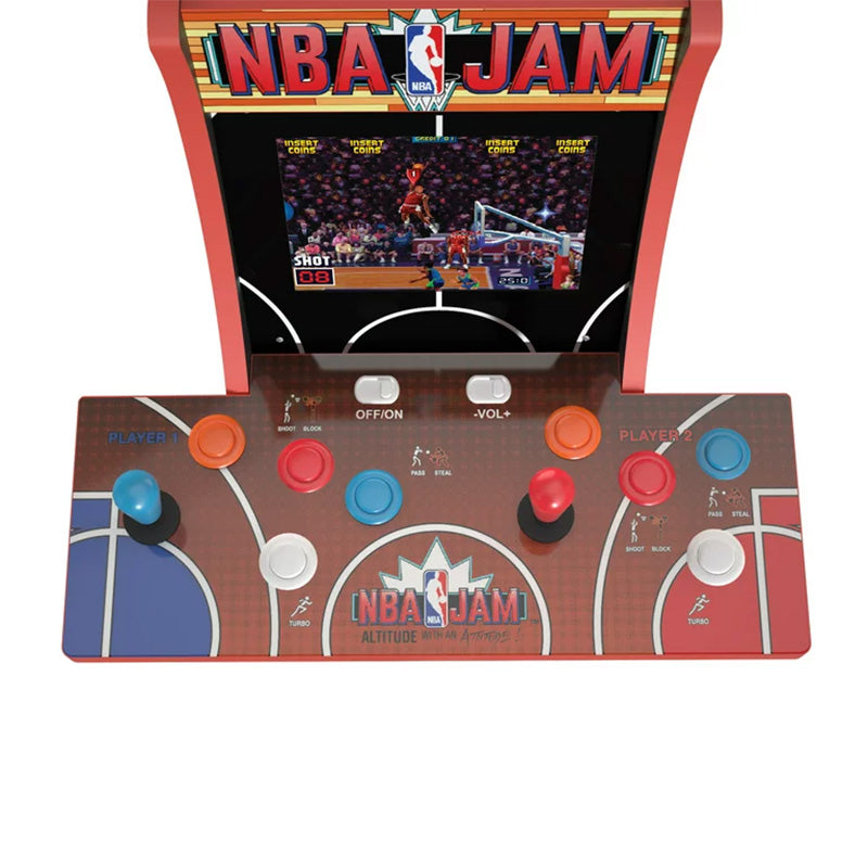 Arcade1UP NBA Jam (2-Player) Counter-cade with Lit Marquee, Port, and Headphone Jack