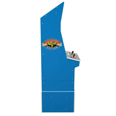 Arcade1Up Street Fighter II Champion Edition Big Blue Arcade Machine with Stool