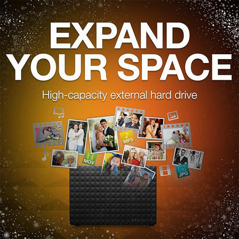 Seagate Expansion Desktop 16TB External Hard Drive HDD - USB 3.0 for PC & Laptop (STEB16000402), Black
