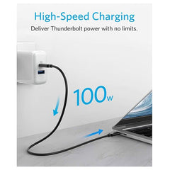 Anker - Anker Thunderbolt 3.0 Cable 1.6 ft (USB - C to USB - C)