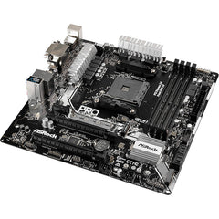 ASRock - ASRock AB350M PRO4 MicroATX Motherboard