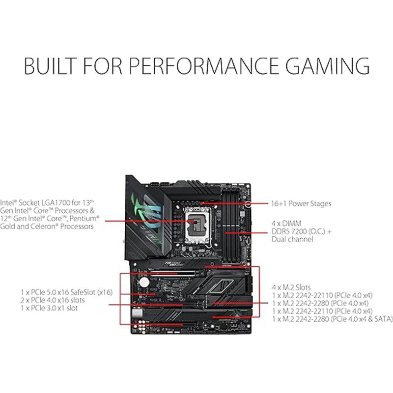 Asus - ASUS ROG STRIX Z790 - F GAMING WiFi – ATX Motherboard