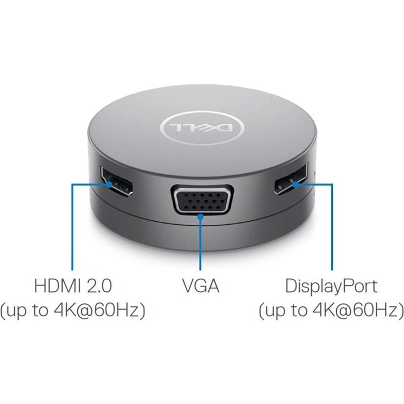 Dell - Dell Pro 7 - in - 1 USB - C Travel Hub - DA310