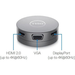 Dell - Dell Pro 7 - in - 1 USB - C Travel Hub - DA310