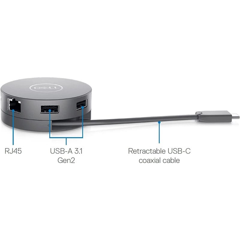 Dell - Dell Pro 7 - in - 1 USB - C Travel Hub - DA310