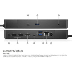 Dell - Dell WD19 Docking Station (130W Adapter, 90W Power Delivery)