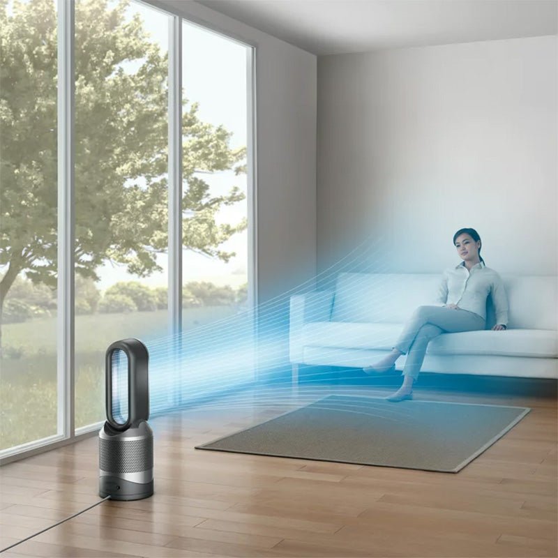 Dyson - Dyson HP02 Pure Hot+Cool Link Connected Air Purifier Heater & Fan - Black/Nickel