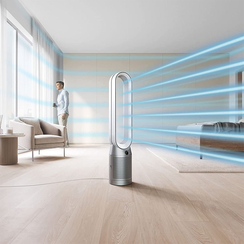 Dyson - Dyson TP07 Smart Air Purifier and Fan - White/Silver