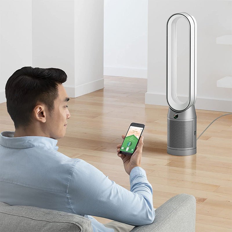 Dyson - Dyson TP07 Smart Air Purifier and Fan - White/Silver