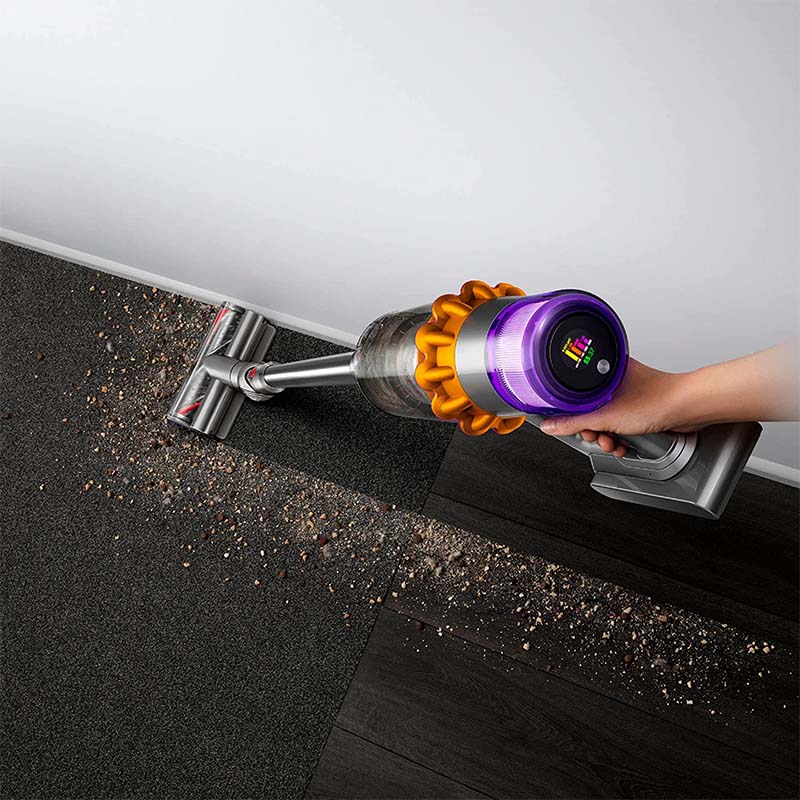 Dyson - Dyson V15 Detect Cordless Vacuum with Floor Dok - Yellow/Nickel