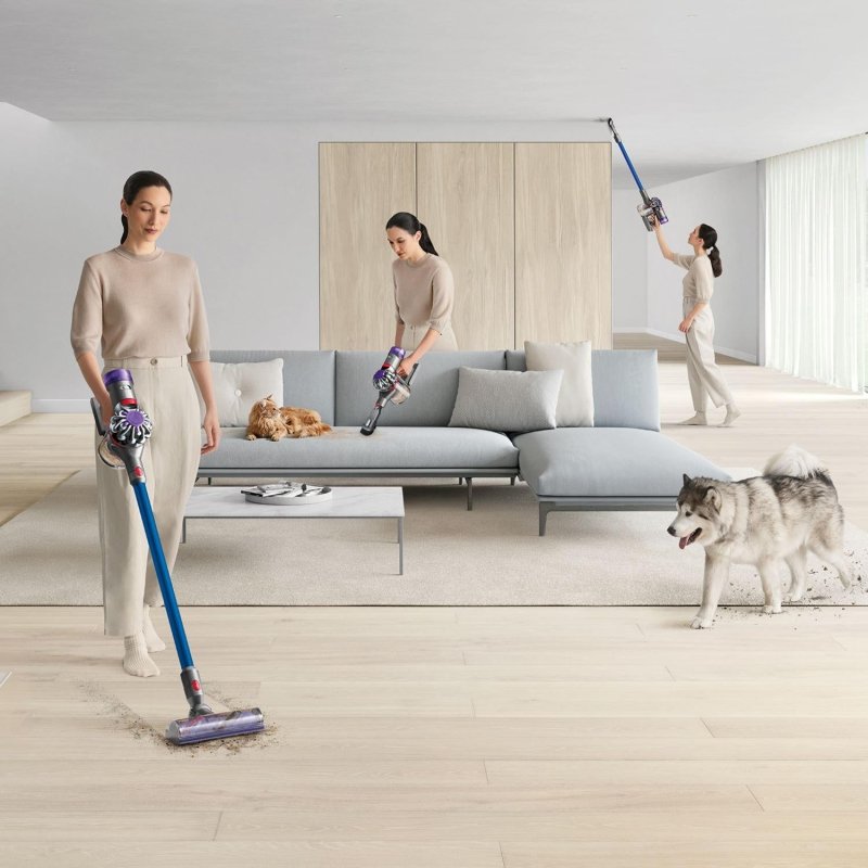 Dyson - Dyson V8 Origin Extra Cordless Vacuum Cleaner - Blue/Gray