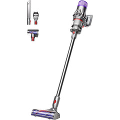 Dyson V9 Motorbar cordless stick vacuum cleaner main product view with attachments