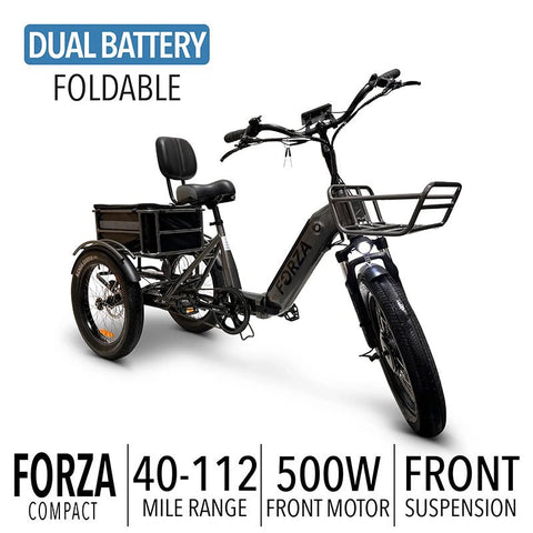 GOBike - GOBike FORZA Compact Foldable Electric Tricycle