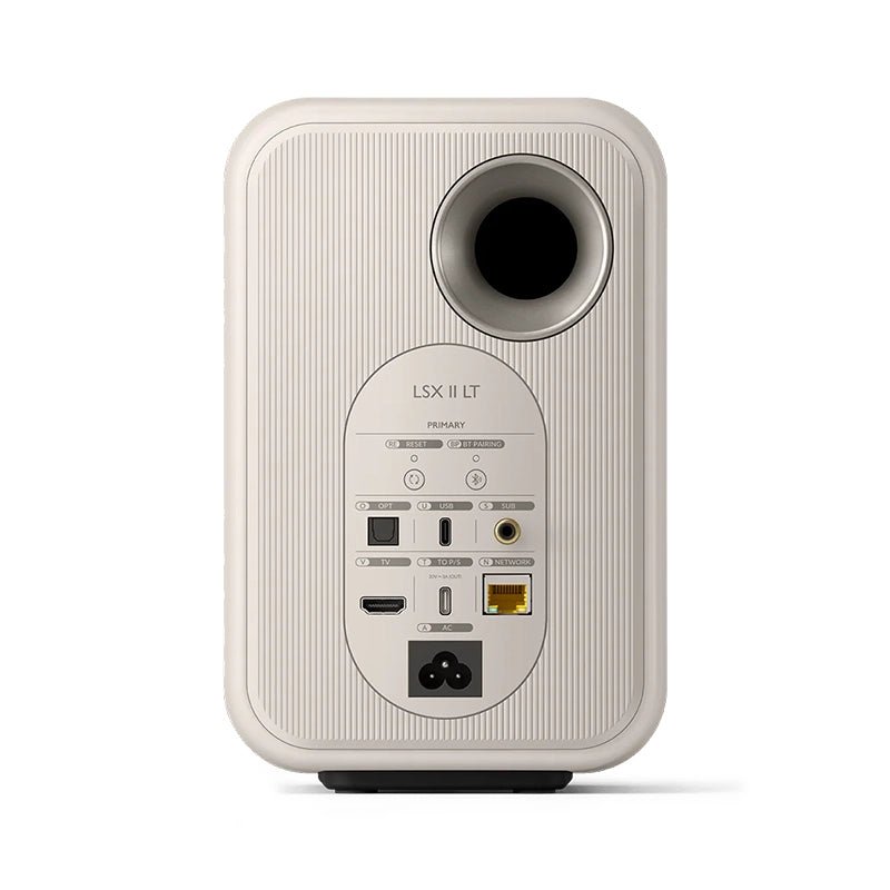 KEF - KEF LSX II LT Wireless HiFi Speakers – Stone White