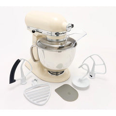 KitchenAid - KitchenAid 5 - qt Artisan Stand Mixer w/ Pastry Beater and Flex Edge - Almond Cream