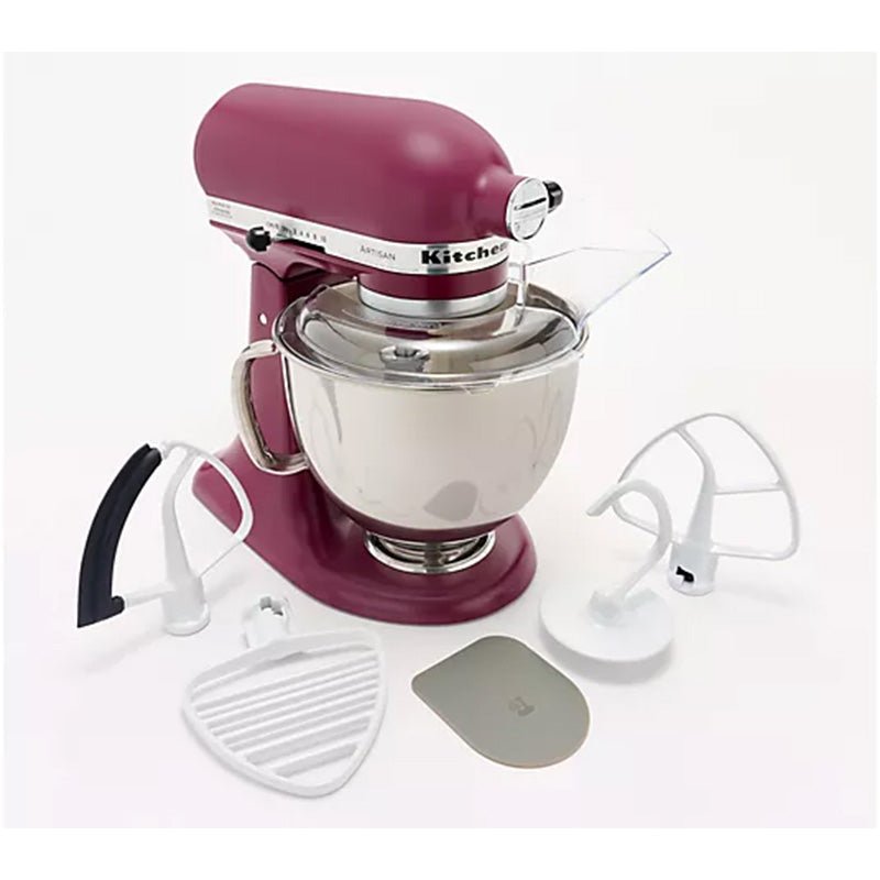 KitchenAid - KitchenAid 5 - qt Artisan Stand Mixer w/ Pastry Beater and Flex Edge - Beetroot