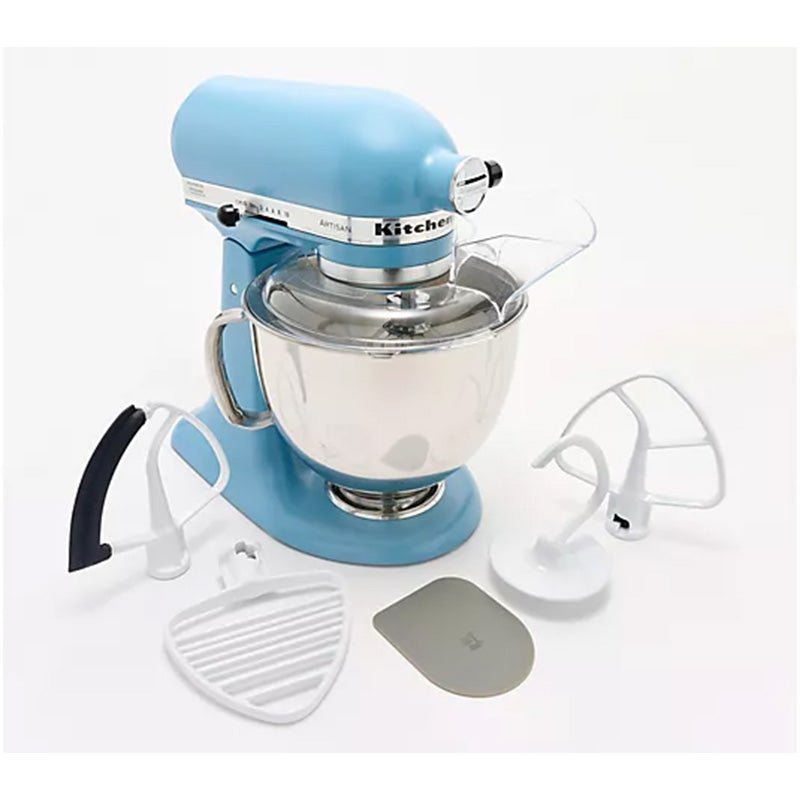 KitchenAid - KitchenAid 5 - qt Artisan Stand Mixer w/ Pastry Beater and Flex Edge - Blue Velvet