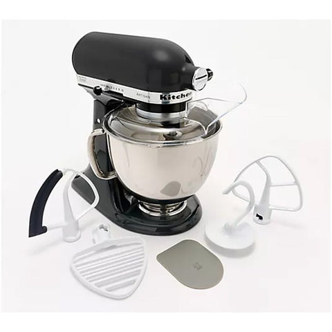 KitchenAid - KitchenAid 5 - qt Artisan Stand Mixer w/ Pastry Beater and Flex Edge - Onyx Black