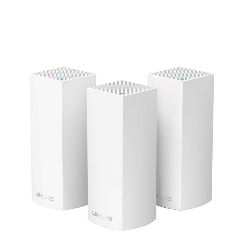 Linksys - Linksys Velop Intelligent Mesh WiFi System, Tri - Band, 3 - Pack White (AC2200)