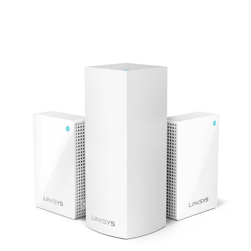 Linksys - Linksys Velop Intelligent Mesh WiFi System, Tri - Band, 3 - Pack with Plug - Ins (AC4800)