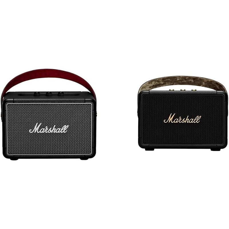 Marshall - Marshall Kilburn II Portable Bluetooth Speaker – Black & Black/Brass (A Grade)