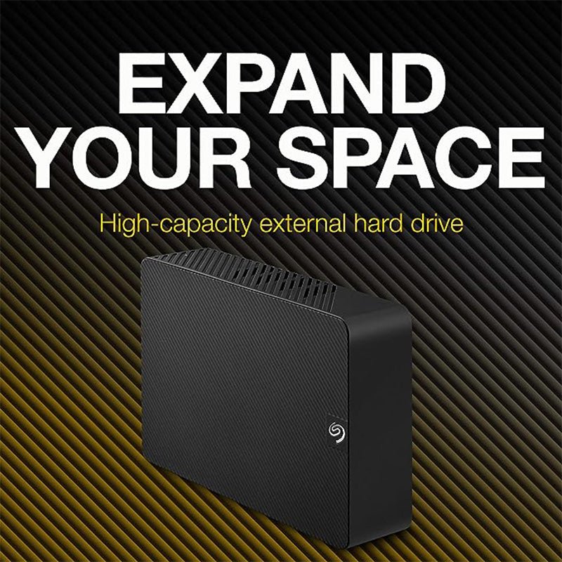 Seagate - Seagate Expansion 12TB External Hard Drive HDD - USB 3.0, with Rescue Data Recovery Services (STKP12000402)