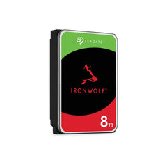 Seagate - Seagate IronWolf 8TB NAS Internal Hard Drive HDD – 3.5 Inch SATA 6Gb/s 7200 RPM 256MB Cache for RAID Network Attached Storage (ST8000VNZ04/N004)