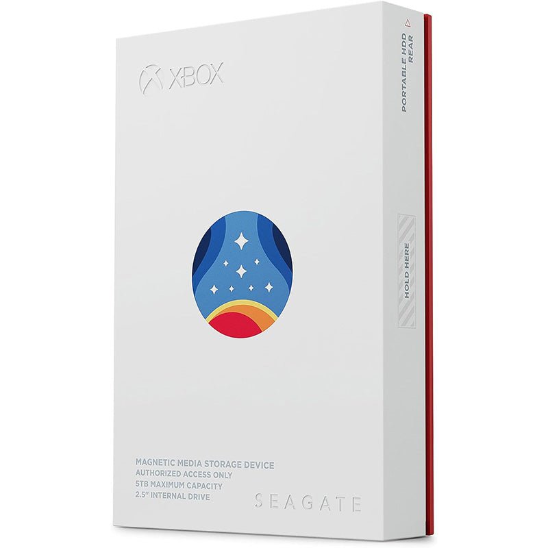 Seagate - Seagate Starfield Special Edition Game Drive 5TB External Hard Drive HDD - USB 3.2 Gen 1, Custom RGB LED, 3 Year Rescue Services by Seagate (STMJ5000400)