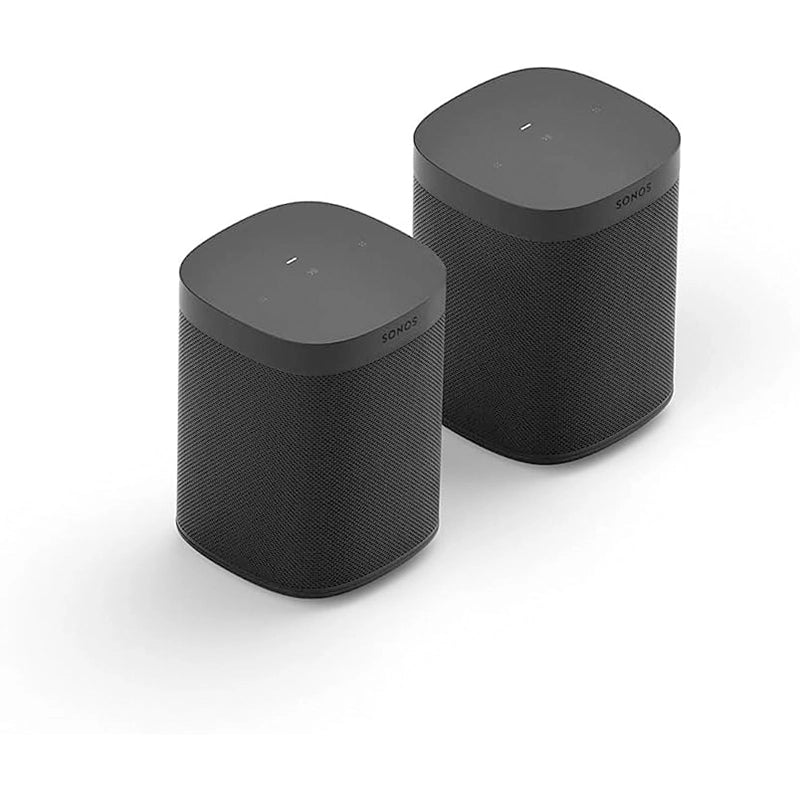 Sonos - Sonos One SL Home Wi - Fi Speaker 2 - Pack, Shadow Edition (A Grade)