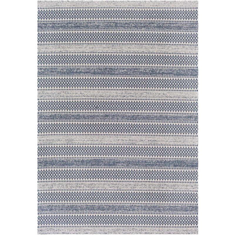 Surya La Casa Area Rug – Moroccan Design, No Pile, Stain Resistant – Navy