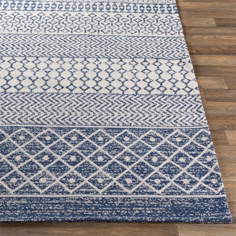 Surya - Surya La Casa Area Rug – Moroccan Design, Stain Resistant, No Pile - Navy