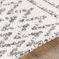 Surya - Surya La Casa Area Rug – Moroccan Style, Washable, Stain Resistant - Charcoal