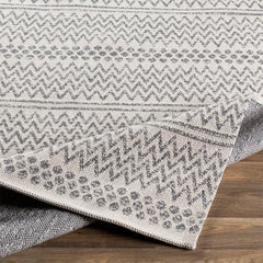 Surya - Surya La Casa Area Rug – Moroccan Style, Washable, Stain Resistant - Charcoal