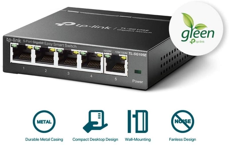 Tp Link - TP - Link 5 Port Gigabit Switch (TL - SG105E)