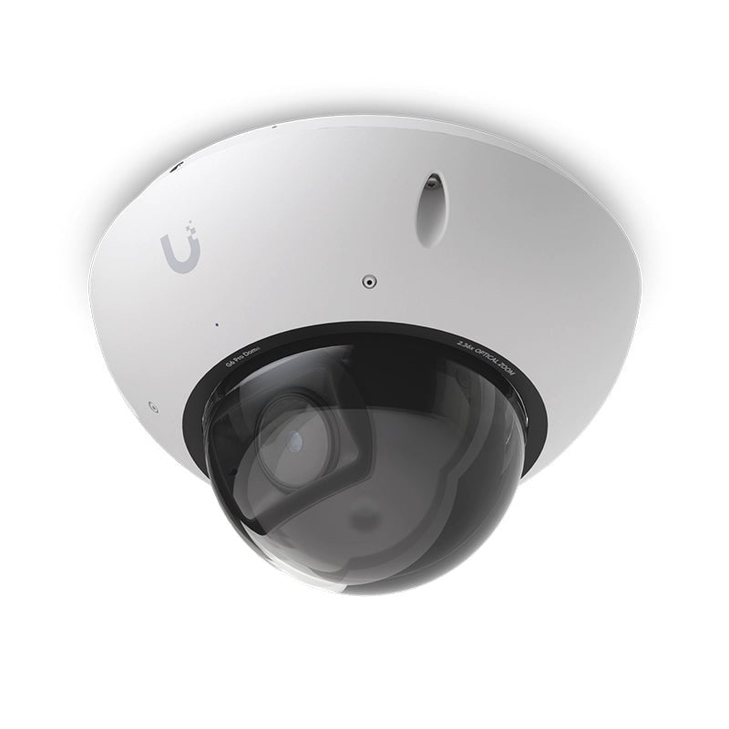 Ubiquiti - Ubiquiti G6 Pro Dome (UVC - G6 - Pro - Dome - W) – 4K AI Dome Camera with 2.36× Optical Zoom &amp; Long - Range IR