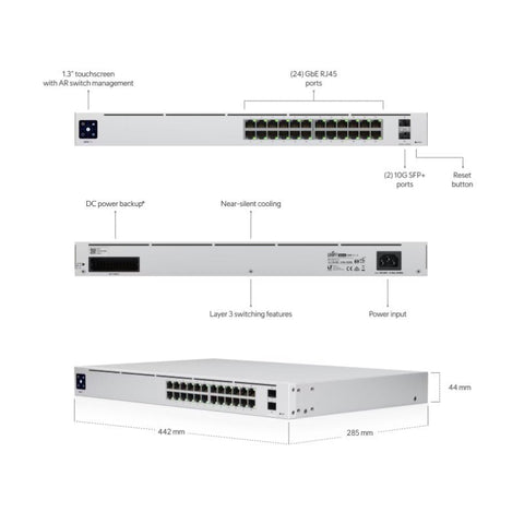 Ubiquiti - Ubiquiti Professional 24 (USW - Pro - 24) (A Grade)