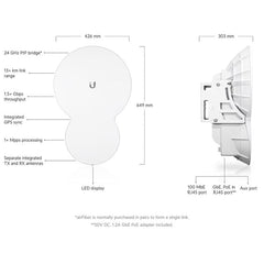 Ubiquiti - Ubiquiti UISP airFiber 24 GHz Bridge (AF - 24)