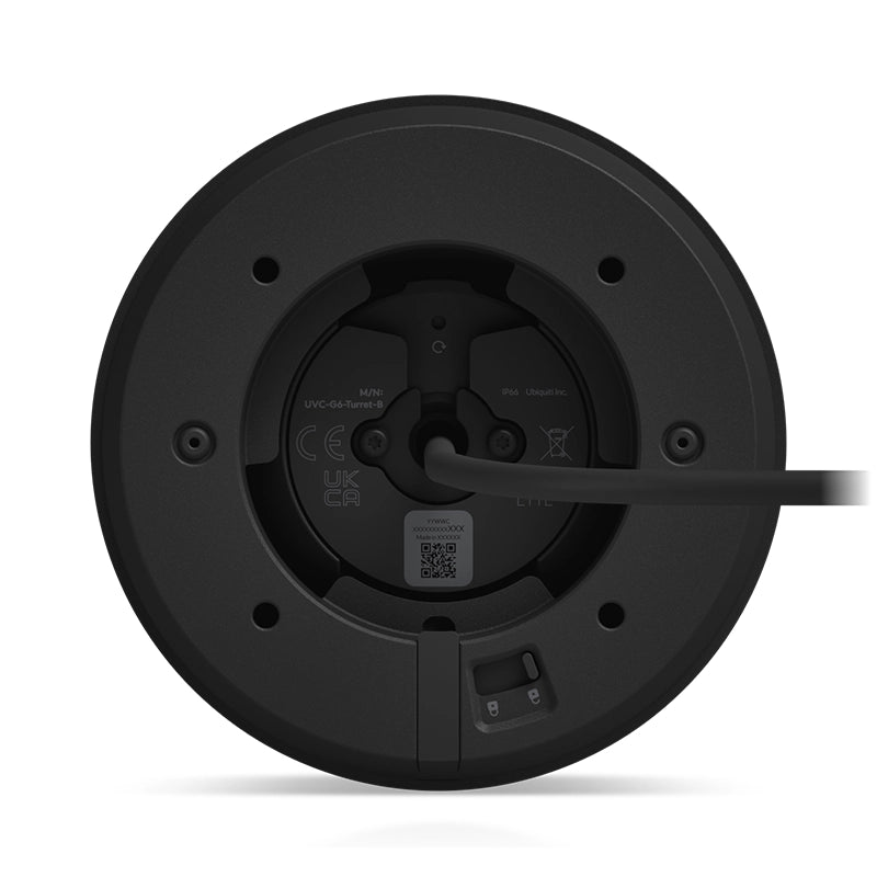 Ubiquiti - Ubiquiti UniFi G6 Turret (UVC - G6 - Turret - B) – 4K PoE AI Camera with Smart Detection and 3 - Axis Mount