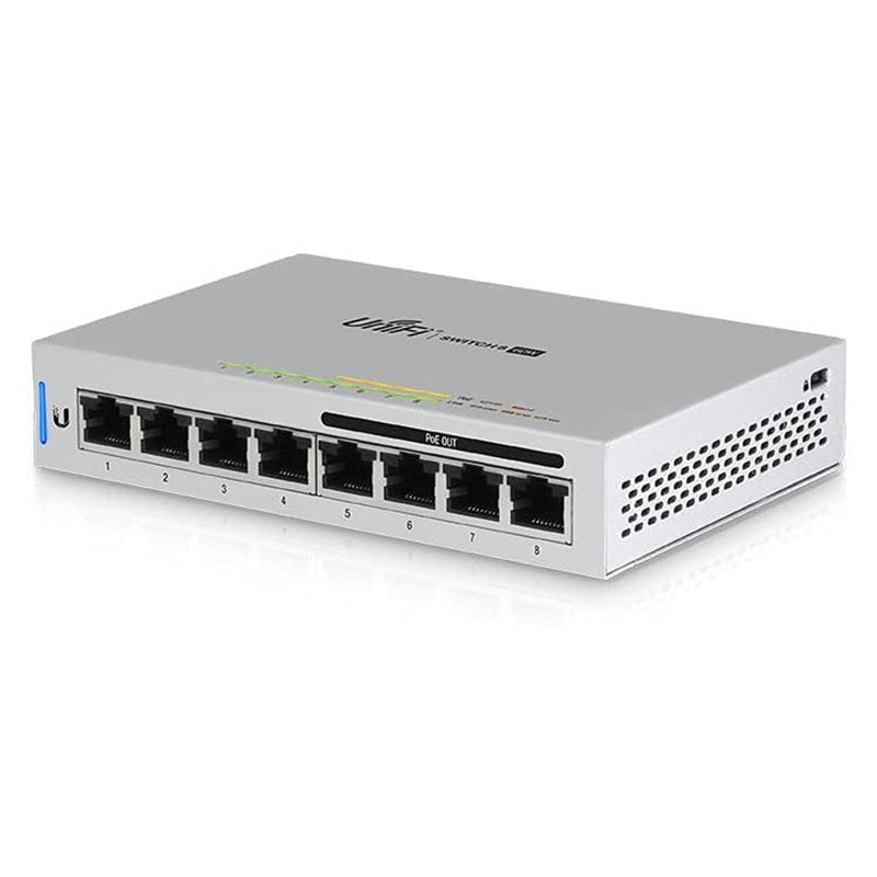 Ubiquiti - Ubiquiti US - 8 - 60W UniFi 8 - Port Gigabit PoE Compliant Managed Switch (A Grade)